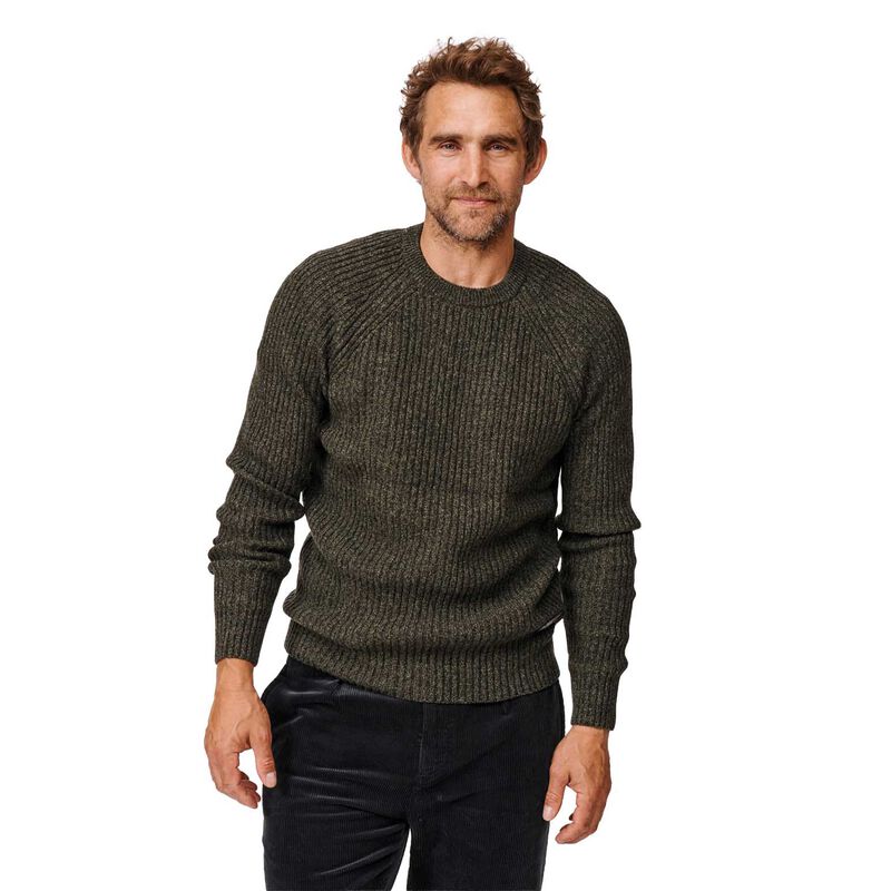 Aubin Ray Lambswool Fisherman Rib Crew image number 0